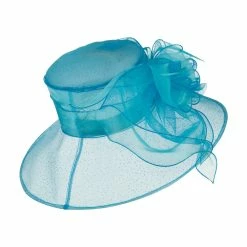 Something Special Glitter Big Bow Organza Hat 48 Something Special Glitter Big Bow Organza Hat -Adams Shop gl005fy turquoise 2