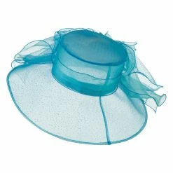Something Special Glitter Big Bow Organza Hat 49 Something Special Glitter Big Bow Organza Hat -Adams Shop gl005fy turquoise 3