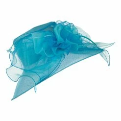 Something Special Glitter Big Bow Organza Hat 51 Something Special Glitter Big Bow Organza Hat -Adams Shop gl005fy turquoise 5
