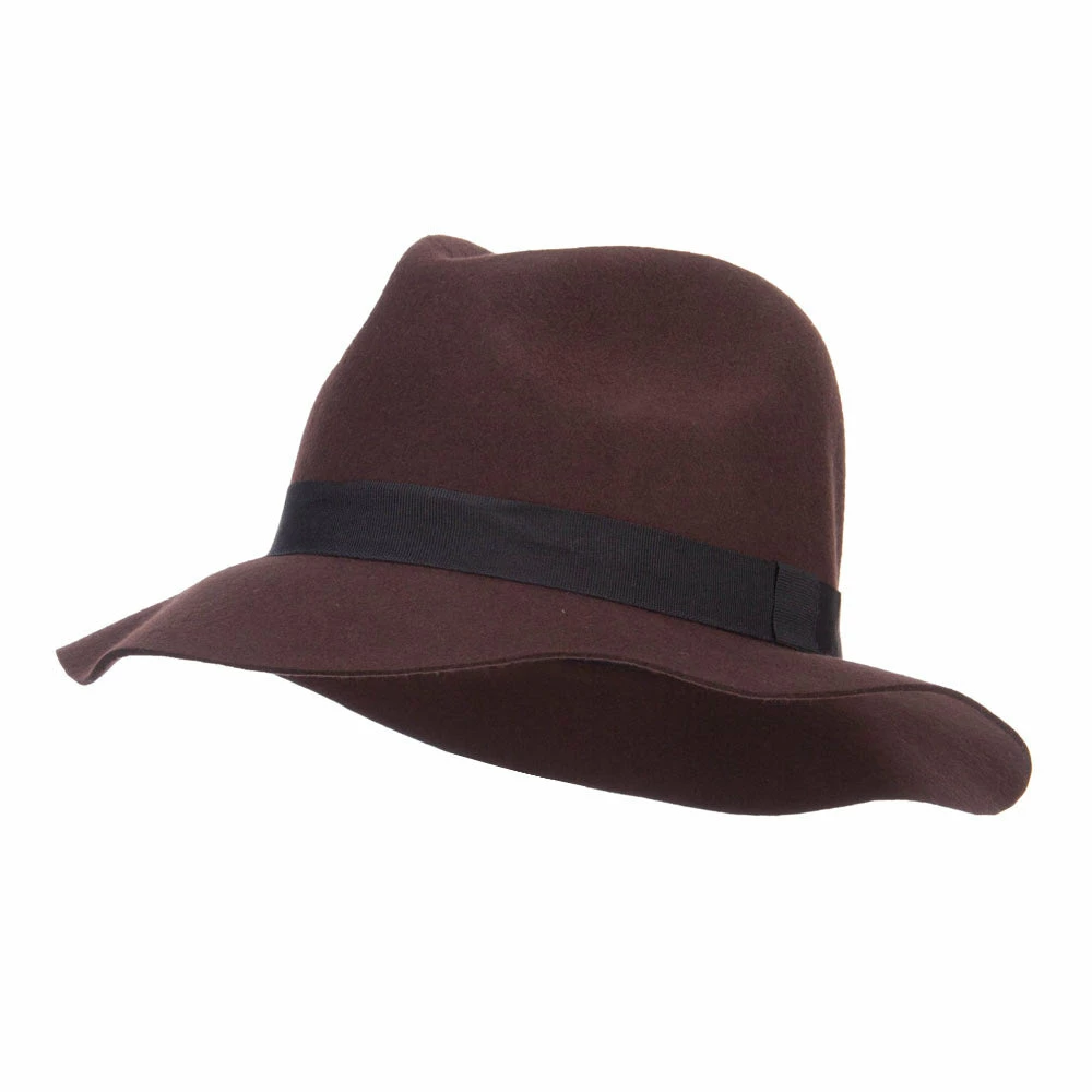Hatiya Women's Wool Felt Big Brim Fedora 33 Hatiya Women's Wool Felt Big Brim Fedora - Image 31