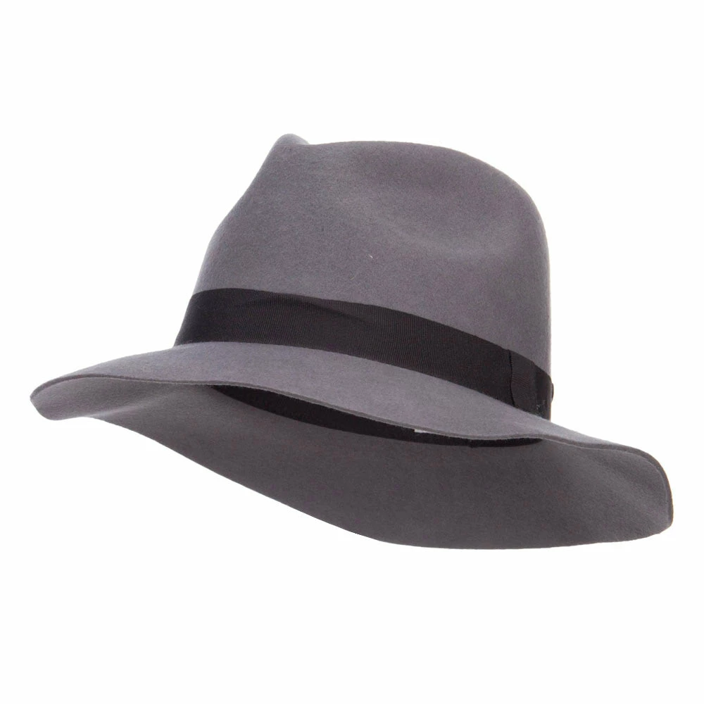 Hatiya Women's Wool Felt Big Brim Fedora 8 Hatiya Women's Wool Felt Big Brim Fedora - Image 6