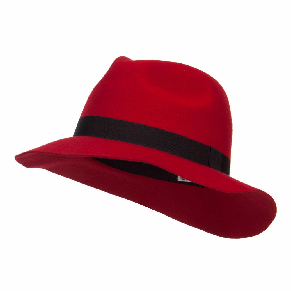 Hatiya Women's Wool Felt Big Brim Fedora 13 Hatiya Women's Wool Felt Big Brim Fedora - Image 11