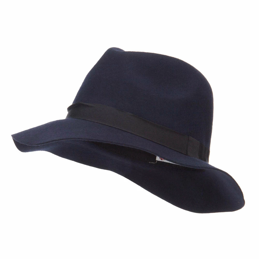 Hatiya Women's Wool Felt Big Brim Fedora 18 Hatiya Women's Wool Felt Big Brim Fedora - Image 16