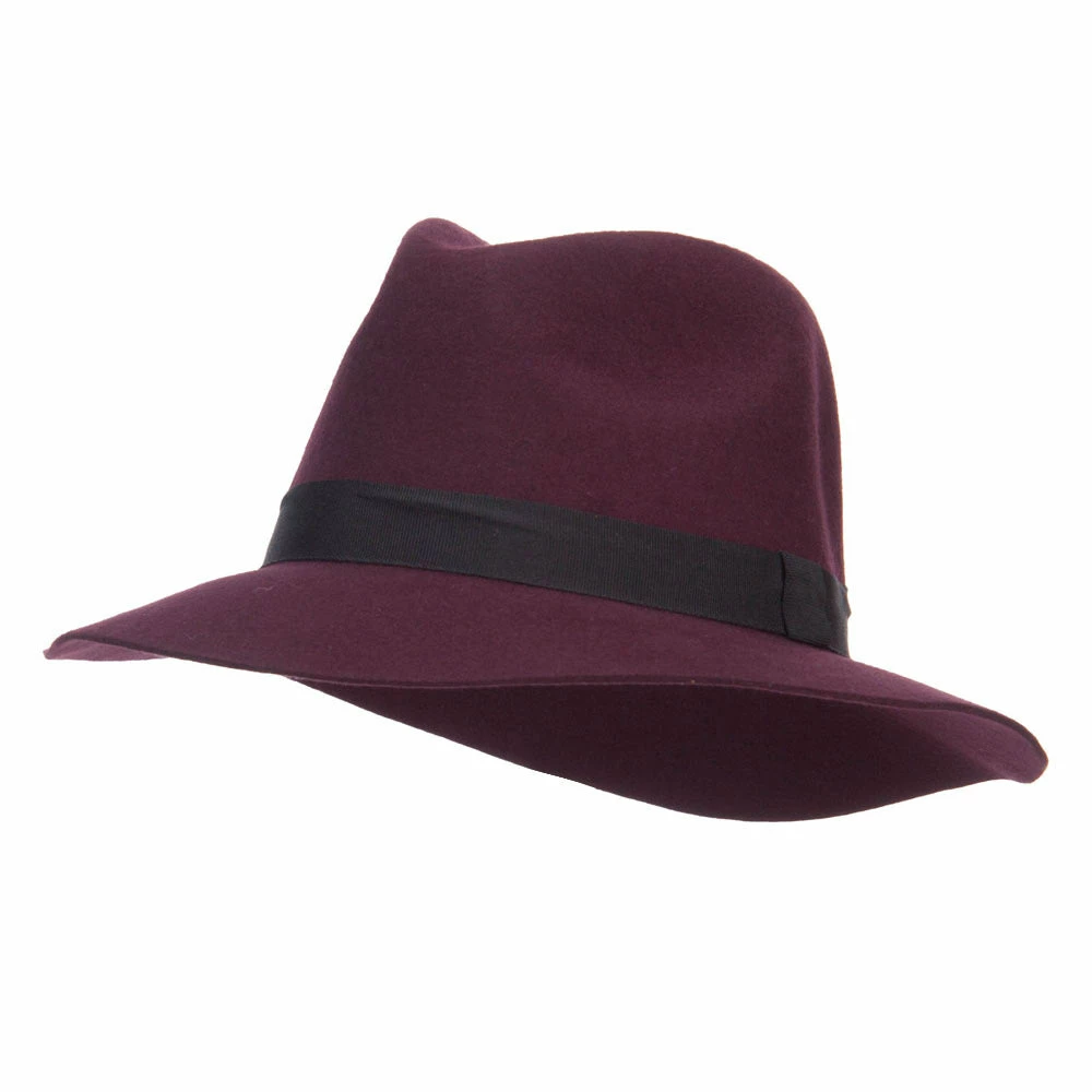 Hatiya Women's Wool Felt Big Brim Fedora 23 Hatiya Women's Wool Felt Big Brim Fedora - Image 21