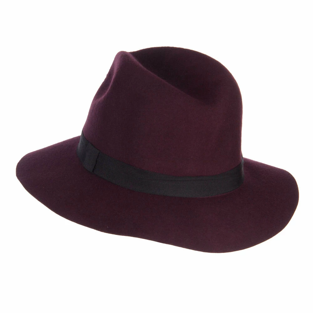 Hatiya Women's Wool Felt Big Brim Fedora 24 Hatiya Women's Wool Felt Big Brim Fedora - Image 22