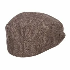 City Hunter Men's Glen Checker Ivy Cap -Adams Shop gn002dv brown 3