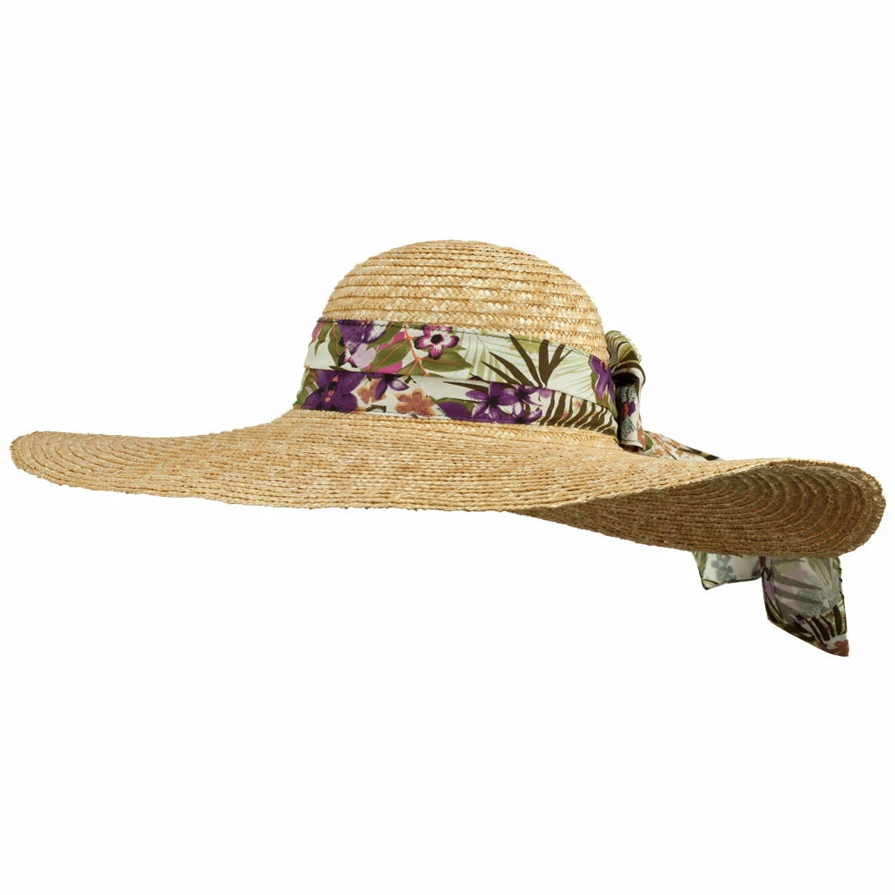 Something Special Big Brim Hat With Scarf Band 3 Something Special Big Brim Hat With Scarf Band