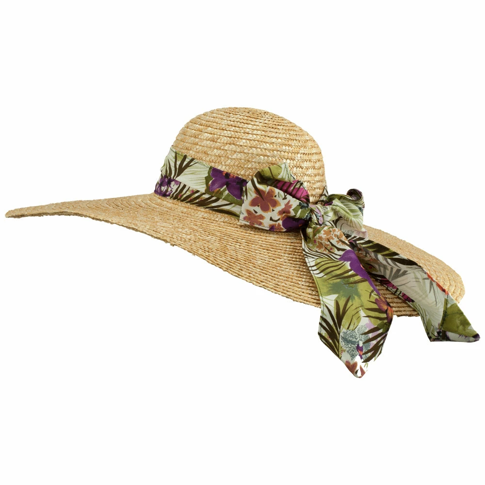 Something Special Big Brim Hat With Scarf Band 4 Something Special Big Brim Hat With Scarf Band - Image 2