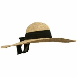 Something Special Big Brim Hat With Scarf Band 30 Something Special Big Brim Hat With Scarf Band -Adams Shop gr002fw black 4