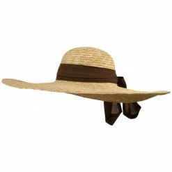 Something Special Big Brim Hat With Scarf Band 22 Something Special Big Brim Hat With Scarf Band -Adams Shop gr003fw brown 1