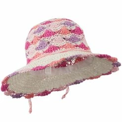 Jeanne Simmons Girl's Scallop Designed Hat 9 Jeanne Simmons Girl's Scallop Designed Hat -Adams Shop gs001cr 4