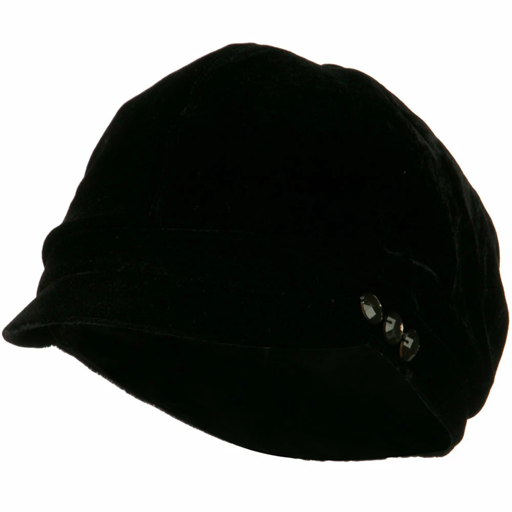Jeanne Simmons Gaby Velvet Newsboy Hat 3 Jeanne Simmons Gaby Velvet Newsboy Hat
