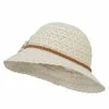 Jeanne Simmons Girl's Lace Flower Bucket Hat -Adams Shop hd001bh cream 1