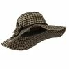 Something Special Houndstooth Wool Felt Hat -Adams Shop hd001fp camel 1 1