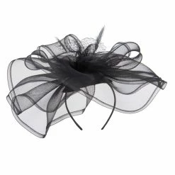 Something Special Horsehair Flower Headband Fascinator 26 Something Special Horsehair Flower Headband Fascinator -Adams Shop hd004df black 1 2