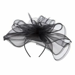 Something Special Horsehair Flower Headband Fascinator 28 Something Special Horsehair Flower Headband Fascinator -Adams Shop hd004df black 3 2