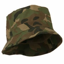 Decky Fisherman's Cotton Bucket Style Hat 10 Decky Fisherman's Cotton Bucket Style Hat -Adams Shop hf001bh woodland 4