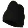 H And C Hemmed Fleece Beanie 1 H And C Hemmed Fleece Beanie -Adams Shop hf001bs 1 1