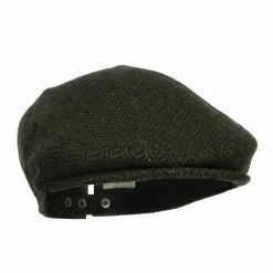 Jeanne Simmons Men's Herringbone Wool Blend Ivy Cap 11 Jeanne Simmons Men's Herringbone Wool Blend Ivy Cap -Adams Shop hg001dv green 5
