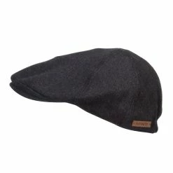 MG Men's Herringbone Wool Ivy Cap 21 MG Men's Herringbone Wool Ivy Cap -Adams Shop hg001ic black 5