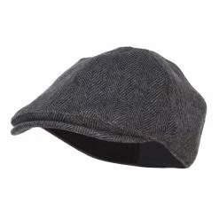 MG Men's Herringbone Wool Ivy Cap 27 MG Men's Herringbone Wool Ivy Cap -Adams Shop hg003ic grey 1