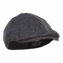MG Men's Herringbone Wool Ivy Cap 30 MG Men's Herringbone Wool Ivy Cap -Adams Shop hg003ic grey 4