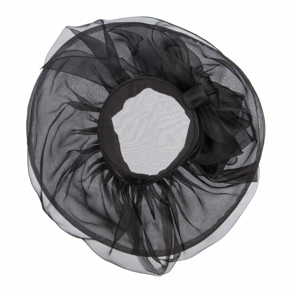 Something Special Horsehair Bow Layered Brim Organza Hat 17 Something Special Horsehair Bow Layered Brim Organza Hat - Image 15