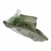 Something Special Horsehair Bow Layered Brim Organza Hat -Adams Shop hh004fy olive 1