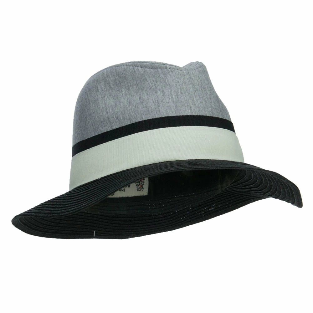 Hatiya Jersey Fabric Floppy Brim Panama Hat 6 Hatiya Jersey Fabric Floppy Brim Panama Hat - Image 4