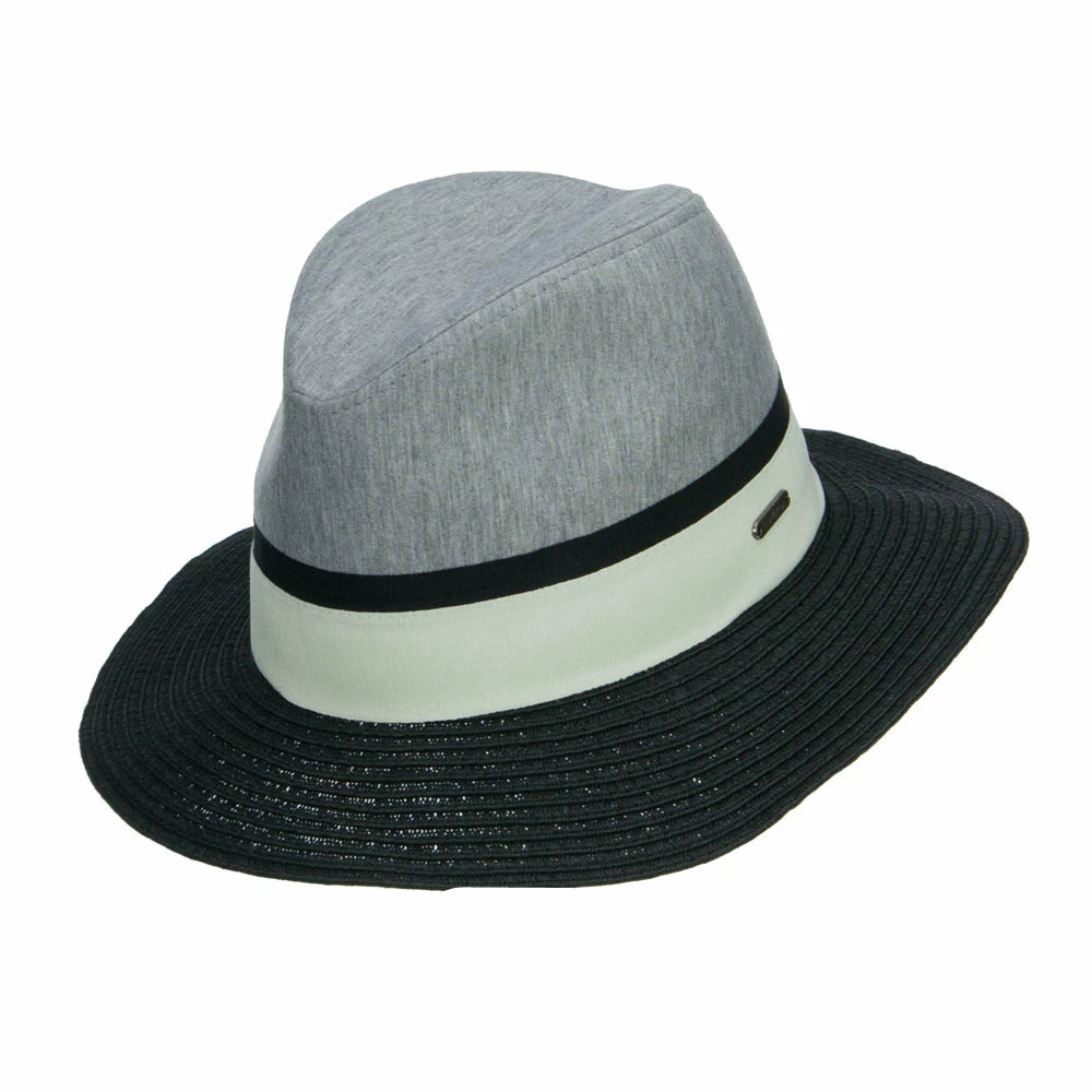 Hatiya Jersey Fabric Floppy Brim Panama Hat 7 Hatiya Jersey Fabric Floppy Brim Panama Hat - Image 5