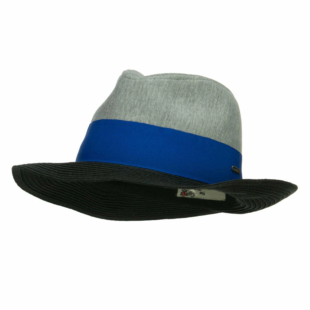 Hatiya Jersey Fabric Floppy Brim Panama Hat 8 Hatiya Jersey Fabric Floppy Brim Panama Hat - Image 6