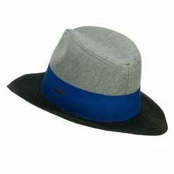 Hatiya Jersey Fabric Floppy Brim Panama Hat 18 Hatiya Jersey Fabric Floppy Brim Panama Hat -Adams Shop hi002mf navy 2