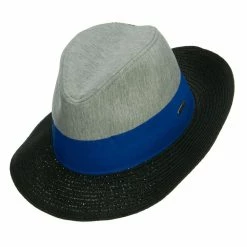 Hatiya Jersey Fabric Floppy Brim Panama Hat 21 Hatiya Jersey Fabric Floppy Brim Panama Hat -Adams Shop hi002mf navy 5