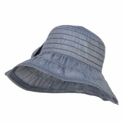 Jeanne Simmons Women's Ribbon Accent Crushable Hat -Adams Shop hl002cr blue 1