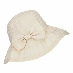 Jeanne Simmons Women's Ribbon Accent Crushable Hat -Adams Shop hl003cr cream 5