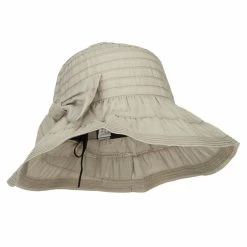 Jeanne Simmons Women's Ribbon Accent Crushable Hat -Adams Shop hl004cr sage 4