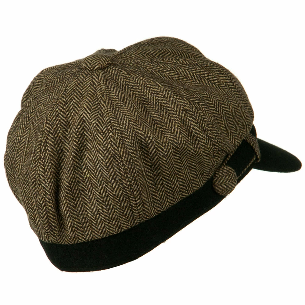 Something Special Wool Blend Herringbone Newsboy Cap 4 Something Special Wool Blend Herringbone Newsboy Cap - Image 2