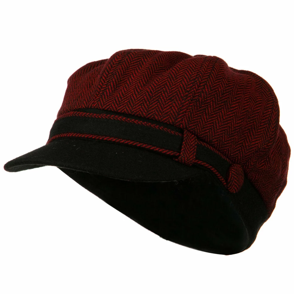 Something Special Wool Blend Herringbone Newsboy Cap 18 Something Special Wool Blend Herringbone Newsboy Cap - Image 16
