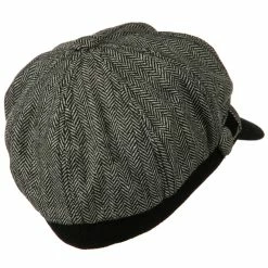 Something Special Wool Blend Herringbone Newsboy Cap 48 Something Special Wool Blend Herringbone Newsboy Cap -Adams Shop hn004nb 3