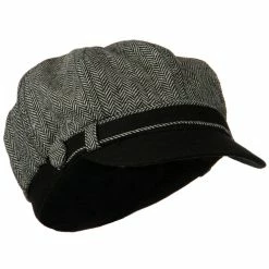 Something Special Wool Blend Herringbone Newsboy Cap 49 Something Special Wool Blend Herringbone Newsboy Cap -Adams Shop hn004nb 4