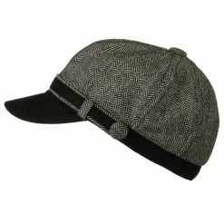Something Special Wool Blend Herringbone Newsboy Cap 50 Something Special Wool Blend Herringbone Newsboy Cap -Adams Shop hn004nb 5