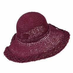 Something Special Handmade Crocheted Roll Up Hat 34 Something Special Handmade Crocheted Roll Up Hat -Adams Shop hr001ru berry 3