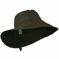 Jeanne Simmons Women's Bucket Shaped Hat With Ribbon -Adams Shop hr002cr 4