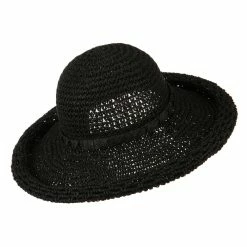 Something Special Handmade Crocheted Roll Up Hat 39 Something Special Handmade Crocheted Roll Up Hat -Adams Shop hr002ru black 3