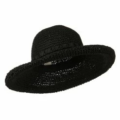 Something Special Handmade Crocheted Roll Up Hat 40 Something Special Handmade Crocheted Roll Up Hat -Adams Shop hr002ru black 4