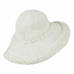 Something Special Handmade Crocheted Roll Up Hat 29 Something Special Handmade Crocheted Roll Up Hat -Adams Shop hr004ru white 3