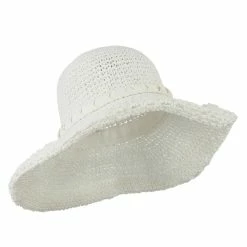 Something Special Handmade Crocheted Roll Up Hat 30 Something Special Handmade Crocheted Roll Up Hat -Adams Shop hr004ru white 4