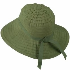 Jeanne Simmons Women's Bucket Shaped Hat With Ribbon -Adams Shop hr005cr 2