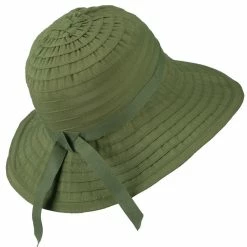 Jeanne Simmons Women's Bucket Shaped Hat With Ribbon -Adams Shop hr005cr 3