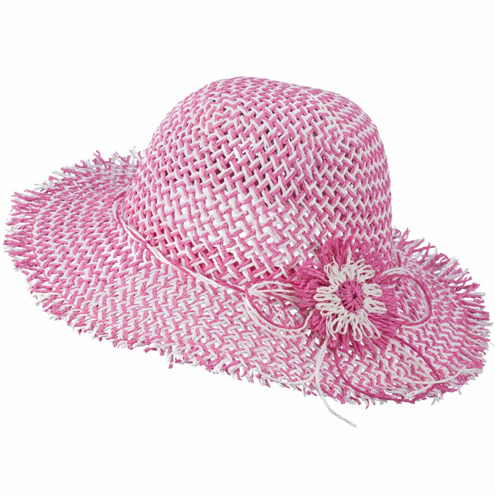 Jeanne Simmons Girl's Toyo Hat With Criss Cross Open Weave Design 7 Jeanne Simmons Girl's Toyo Hat With Criss Cross Open Weave Design - Image 5